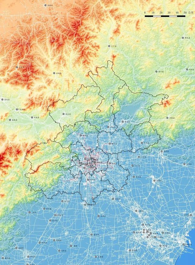 從黑白城市路網圖看中外最典型的帶狀網格狀環狀和組團式城市布局