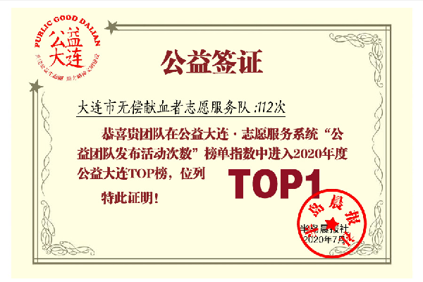 公益大連發布上半年TOP榜單