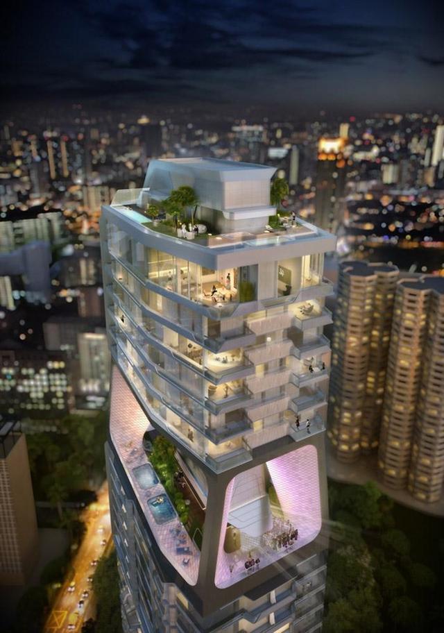 Scotts大樓概念設計，新加坡 -天空鄰裏花園建築 垂直空中花園