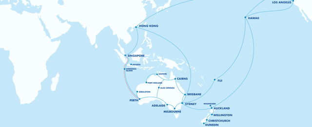 澳大利亞-新加坡海底光纜系統發生故障