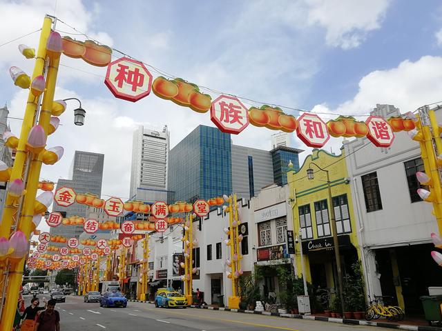 新年之際新加坡的唐人街——牛車水