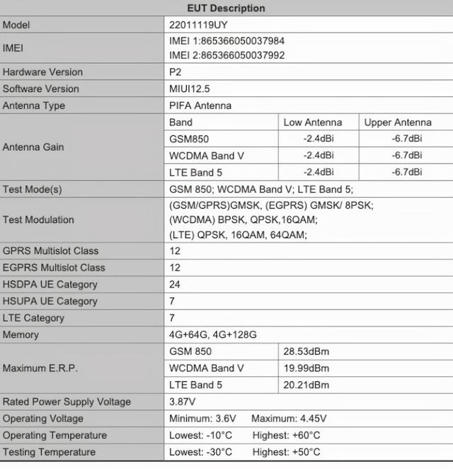 Redmi 10 2022手机曝光：仅支持4G网络