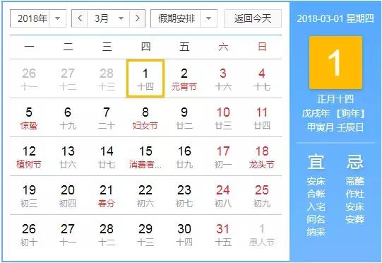 2018年外貿人日曆，開工必備（收藏版一）