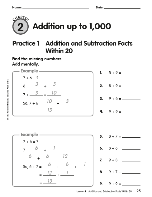 新加坡原版数学练习册 Math In Focus Workbook