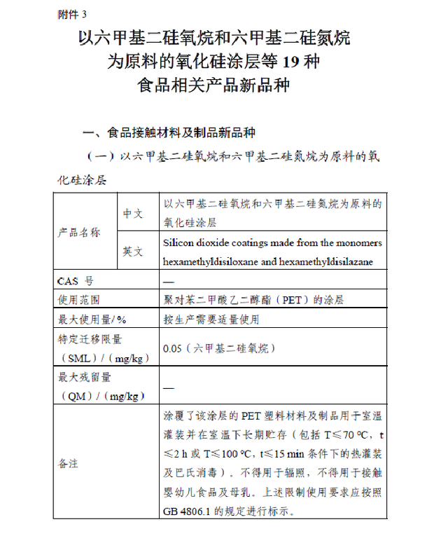 國家衛生健康委發布2022年第1號食品相關産品新品種批准公告