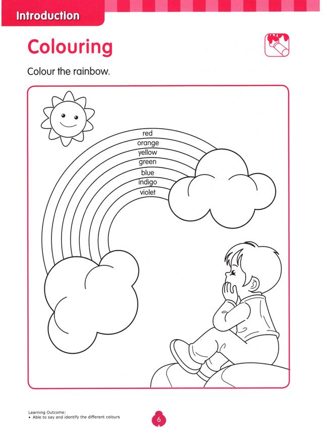 新加坡SAP rainbow彩虹练习册   幼小阶段--含数学、英语、科学