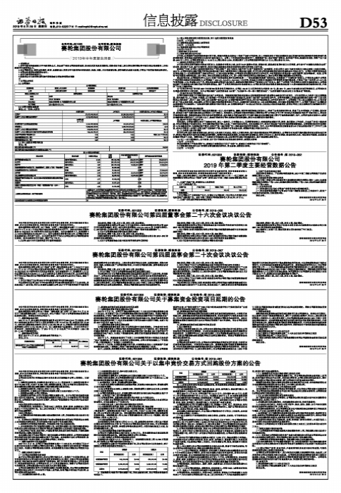 赛轮集团股份有限公司2019年半年度报告摘要