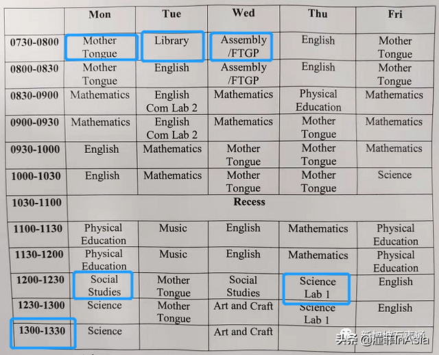 引发热议的课程表背后，隐藏着新加坡培养精英的秘密