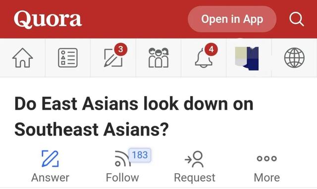 馬來西亞網友問：爲什麽東亞人普遍看不起東南亞人？