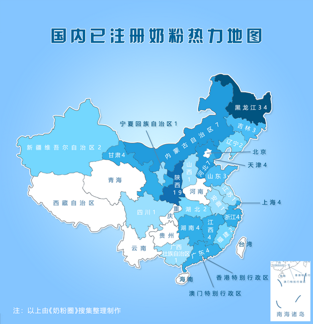 10张图看透中国奶粉注册，16国440款奶粉数据尽悉