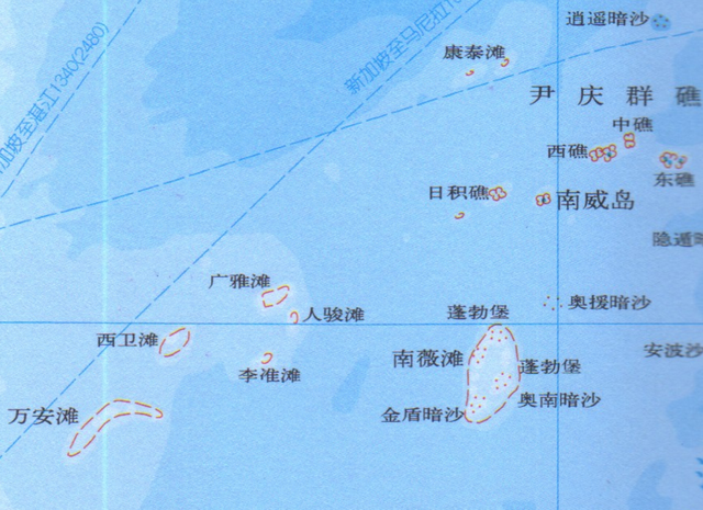 南沙群岛南薇滩，填海造陆可以超越香港、新加坡