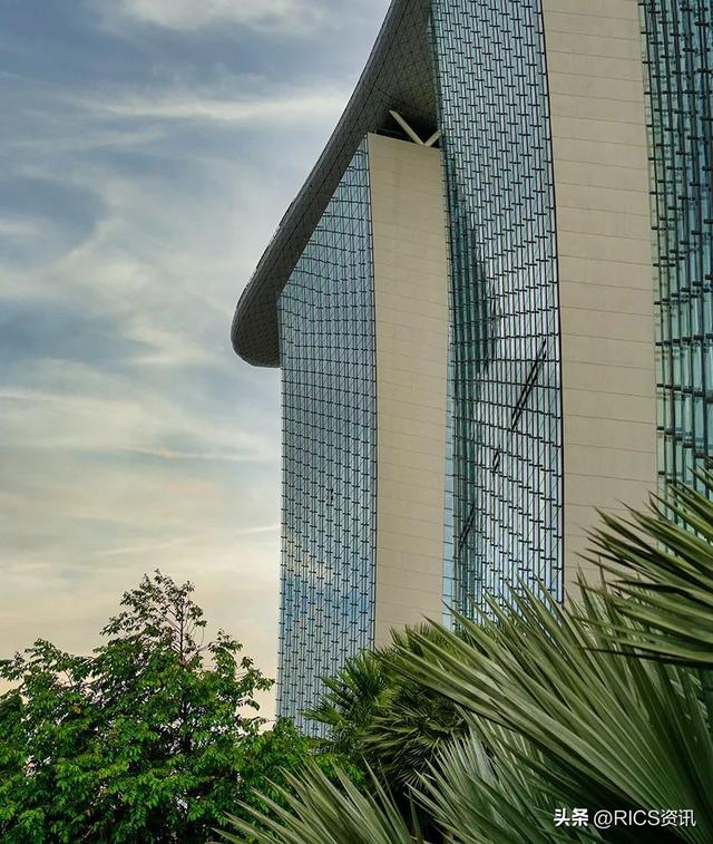 新加坡的天際線濱海灣金沙