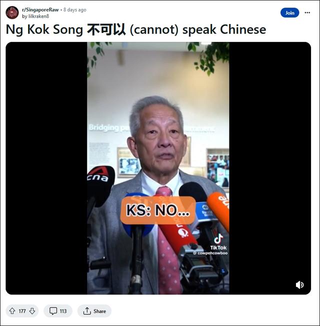 接受记者采访“不可以”讲华语？新加坡华裔总统候选人回应争议